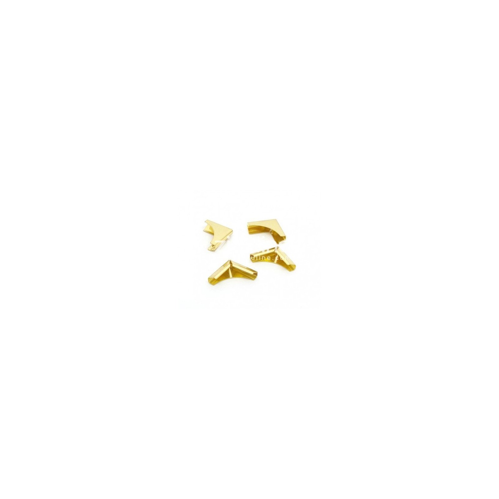 Coins en métal dorés - Zibuline