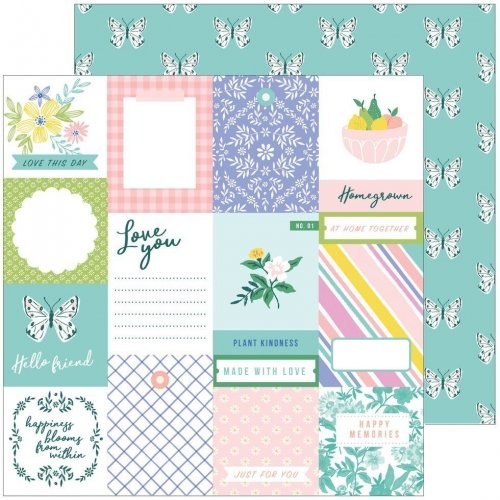 Papier 30x30 - Homegrown - Happy Blooms - Pink Fresh Studio