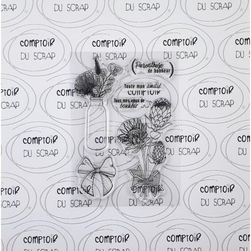 Tampon clear - Protea - Comptoir du Scrap