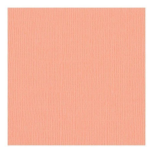 Papier corail - Coral Cream - Mono - Bazzill Basics Paper