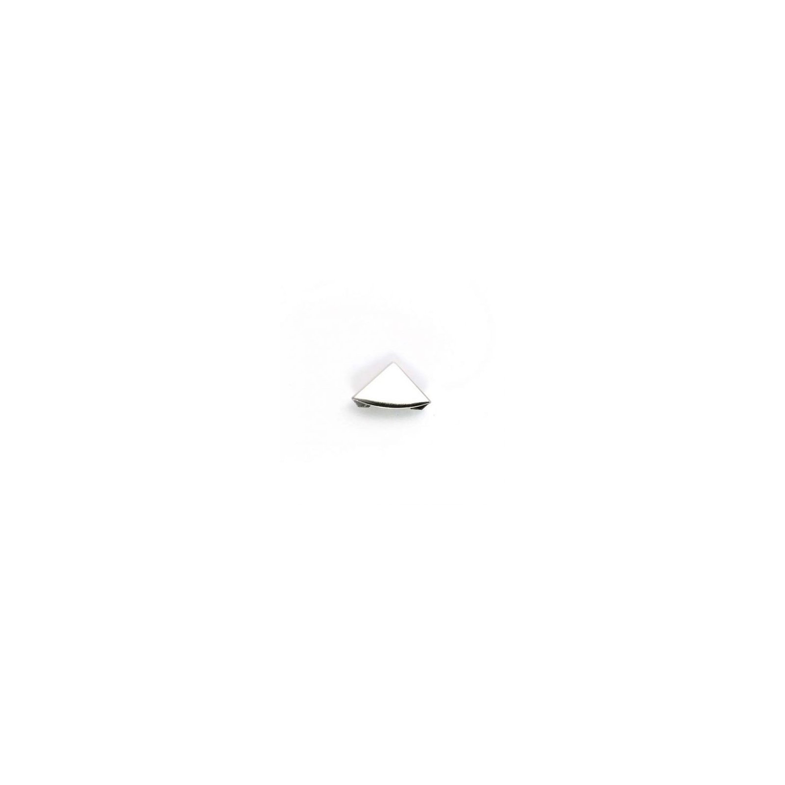 Mini coin en métal argenté 14x14 mm - Ephemeria